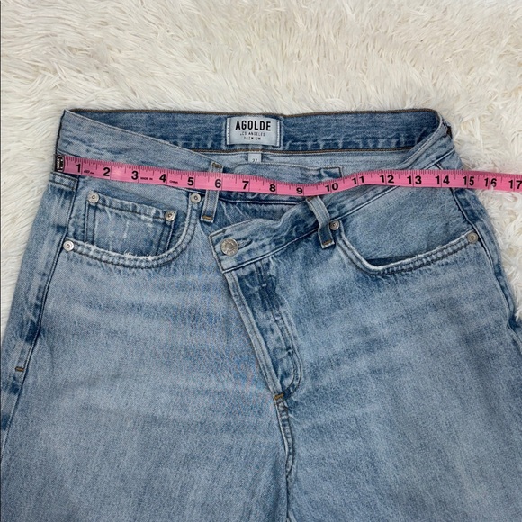 Agolde Criss Cross Upsized Jeans Suburbia Size 27 - Picture 8 of 12
